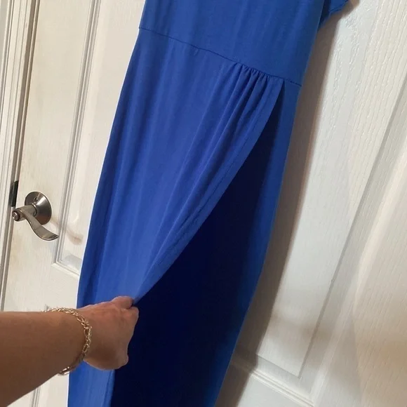Size S royal blue tulip maxi dress - Picture 3 of 5